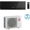 Mitsubishi Electric Climatizzatore Condizionatore MITSUBISHI ELECTRIC Mono Split Serie KIRIGAMINE ZEN BLACK MSZ-EF Inverter Da 15000 Btu Con MSZ-EF42VGKB WI-FI INTEGRATO R-32 A++/A++