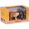 TERRA Animali della giungla Terra Leone, tigre e gorilla