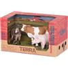 TERRA Animali della fattoria Terra Maiale, asino, mucca