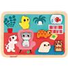 JANOD Puzzle Chunky Janod Animali Domestici 7 pezzi