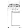 Nikkei Cucina a Gas 4 Fuochi con Coperchio 50x50 cm colore Bianco - SNMBF Mobilfornello