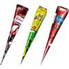 HANUMAN STORE Golecha Chhela's 100% Natural Henna Cones Rosso, Senza PPD, 3 pezzi