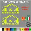 Kit 2 Adesivi 4x4 off Road Montagna Decal Fuoristrada Universale auto cod.1681