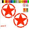 Kit Adesivi 4x4 off Road Stella Militare US Army Scegli Colore e Misura cod.1653