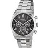 Breil, Collezione Classic Elegance, Orologio Uomo, Cronografo in Acciaio, Quadrante Gun con Effetto Sun Ray, Resistente all'Acqua, Lunghezza Cinturino Regolabile 15.5 - 21 cm, Silver