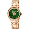 Roberto Cavalli by Franck Muller Orologio Analogico al Quarzo Donna con Cinturino in Acciaio Inox RV1L189M0061