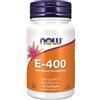 Now Foods Vitamina E 400 UI, D-alfa-Tocoferolo, Dose elevata, 50 Capsule morbide, Testato in Laboratorio, Senza Glutine, Senza Soia, Non OGM