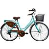 MAD Bicicletta Donna da Passeggio 26 con Cambio da città Vintage Tiffany con Cesto