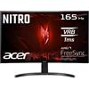 Acer Nitro ED273P Gaming Monitor 27 (schermo 69 cm) Full HD, 165Hz, 1ms (VRB), HDMI 2.0, HDMI 1.4, DP 1.2, Curved, FreeSync Premium, UM.HE3EE.P14, nero