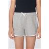 Tezenis Shorts In Felpa Cotone Piping Bimba Bambina Grigio