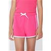 Tezenis Shorts In Felpa Cotone Piping Bimba Bambina Rosa