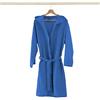Caritex Accappatoio Adulto Microfibra con Cappuccio + Borsa Uomo Donna, Colori Vari V851 XL Azzurro