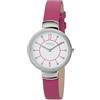 Breil Orologio DONNA LILY quadrante MONO-COLORE BIANCO movimento SOLO TEMPO - 2 LANCETTE QUARZO e CINTURINO PELLE DI VITELLO FUCSIA EW0386