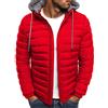 ORANDESIGNE Uomo Piumino Ripiegabile Primaverile Imbottita Montagna Cerniera Elegante Giacca Invernale Giacca Mezza Stagione Antivento Casual Leggero Calda Giubbotto Trapuntato B Rosso XXL