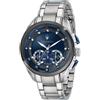 Maserati Orologio Uomo MASERATI TRAGUARDO R8873612014 Chrono Bracciale Acciaio Blu