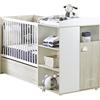 BABY PRICE BabyPrice Culla combinata evolutiva 60 x 120 cm | Culla con sbarre e cassettiera a pannolino | Smile | Scalabile in letto 90 x 190 cm | Made in France by Sauthon