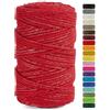 Netuno 1 filato macramè rosso 5 mm 100 m corda macramè spago cordoncino colorato per lavori uncinetto ferri da maglia gomitolo macramè cordino