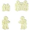 PME JEM - Tagliapasta per Cake Design - Angioletti, Confezione da 4