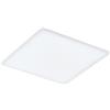 Eglo lampada da soffitto Turcona, pannello in metallo e plastica, luce senza cornice color bianco, illuminazione da soffitto, illuminante bianco caldo, 60 x 60 cm