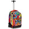 Mitama Trolley Run Scuola Urban Game,Doppio Scomparto, Multicolore, Scuola Elementare e Tempo Libero, Bambino Ragazzo
