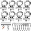 Homgaty 8 PZ Ganci per Tende da Campeggio,6 MM Ganci per Tende da Sole Accessori Camper per Tendalino Camper per Tendalino Camper, Roulotte, Giardino