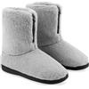 CityComfort Ciabatte Donna - Pantofole Donna Invernali a Stivaletto 36-41 - Ciabatte Pelose Donna con Suola Antiscivolo - Regalo Donna Compleanno Natale (Grigio, 41 EU)