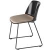ET AL set da 2 sedie su slitta con sedute imbottite CLASSY 1083n - 1083N-E-VR