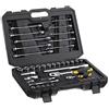 STANLEY STMT82832-1 Set Bussola Attacco Misto 1/4 e 1/2-41 pz-con Chiavi combinate, Nero, pièces