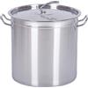 Euro Tische Casseruola per gastronomia, da 20 a 100 litri, in acciaio inox, ideale per tutti i piani cottura e le grandi cucine, set di pentole Gastro (50 l)