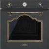 Smeg Forno Smeg Elettrico Ventilato ad Incasso per Cucina Colore Antracite Estetica Cortina SF700AO