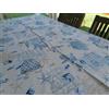 Pago Poco Tovaglia Rettangolare Antimacchia Fantasia CORALLO Colore Azzurro Resistente alle macchie - idrorepellente NO STIRO!!!! Tutte Le Misure (120x160)