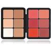 Générique 12 colori per tavolozza, blush pallet, waterproof, long wearing full Coverage Makeup for Flawless Skin, Cream Blush Palette for All Skin. (Serie Rossa)
