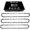 Reiwosee Catene 3Pcs 8 pollici per sega mini motosega portatile Ricaricabile, Passo 1/4, Spessore 0.043(1.1mm), Numero della catena 48DL, Lunghezza di taglio del falegname del paesaggio 20CM