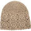 RDWESZOD Donne all'uncinetto Slouchy Beanie Cappello, Maglia Floreale Cotone Scollo Cappelli Estivi, cachi, M