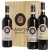 Podere Canneta Brunello montalcino e rosso montalcino in cassa legno