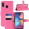 HualuBro Cover Samsung Galaxy A20e, Flip Cover a Libro in PU Pelle Antiurto Portafoglio Leather Case Custodia per Samsung Galaxy A20e Cover (Rose)