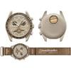Swatch Orologio da Polso Moonswatch Omega x Swatch Saturn in Bioceramica