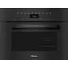 Miele Forno compatto a vapore combinato con forno tradizionale da incasso DGC 7445 HC finitura vetro nero da 60 cm