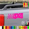 Kit 4 Adesivi 4x4 OFF ROAD SGOMMATA Pick-Up Fuoristrada Universale cod.2410