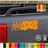 Kit 4 Adesivi 4x4 OFF ROAD SGOMMATA Pick-Up Fuoristrada Universale cod.2410