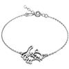 butterfly Delicato Bracciale Regolabile In Argento Sterling Per Bambini Con Pendente Gatto