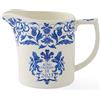 Spode King Charles III - Caraffa per latte in crema con motivo dell'incoronazione, 280 l, colore: blu e bianco