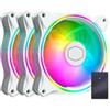 Cooler Master MasterFan MF120 Halo ARGB 3in1 White Edition Kit 3 Ventole 120mm PWM