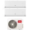 TCL Climatizzatore Condizionatore TCL Dual Split Inverter serie BREEZEIN 9+9 con MT1821 R-32 Wi-Fi Integrato 9000+9000