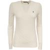 POLO RALPH LAUREN MAGLIA LANA E CASHMERE POLO RALPH LAUREN 001 BIANCO Donna