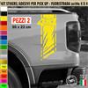 Kit 2 Adesivi Universali FASCIA 4x4 OFF ROAD Pick-Up Fuoristrada Suv cod.2418