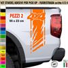 Kit 2 Adesivi Universali FASCIA 4x4 OFF ROAD Pick-Up Fuoristrada Suv cod.2418
