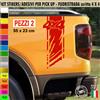 Kit 2 Adesivi Universali FASCIA 4x4 OFF ROAD Pick-Up Fuoristrada Suv cod.2418