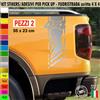 Kit 2 Adesivi Universali FASCIA 4x4 OFF ROAD Pick-Up Fuoristrada Suv cod.2418
