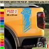 Kit 2 Adesivi Universali FASCIA 4x4 OFF ROAD Pick-Up Fuoristrada Suv cod.2418